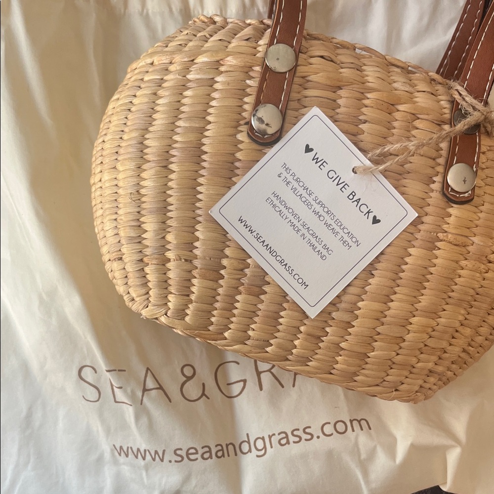 Sea & Grass Natural Woven Tote